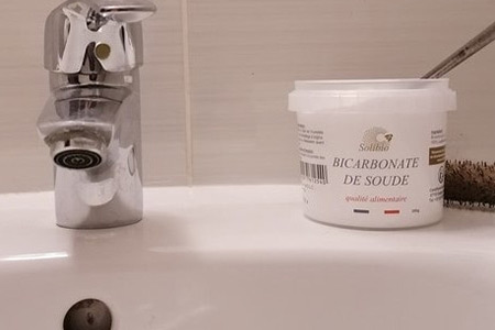 salle de bains bicarbonate